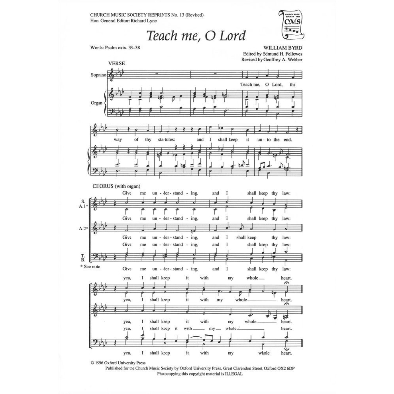 Byrd, William - Teach me, O Lord