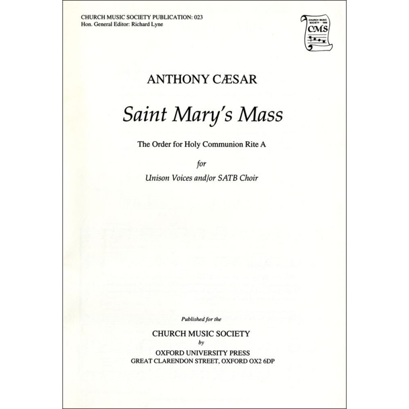 Caesar, Anthony - St Mary's Mass