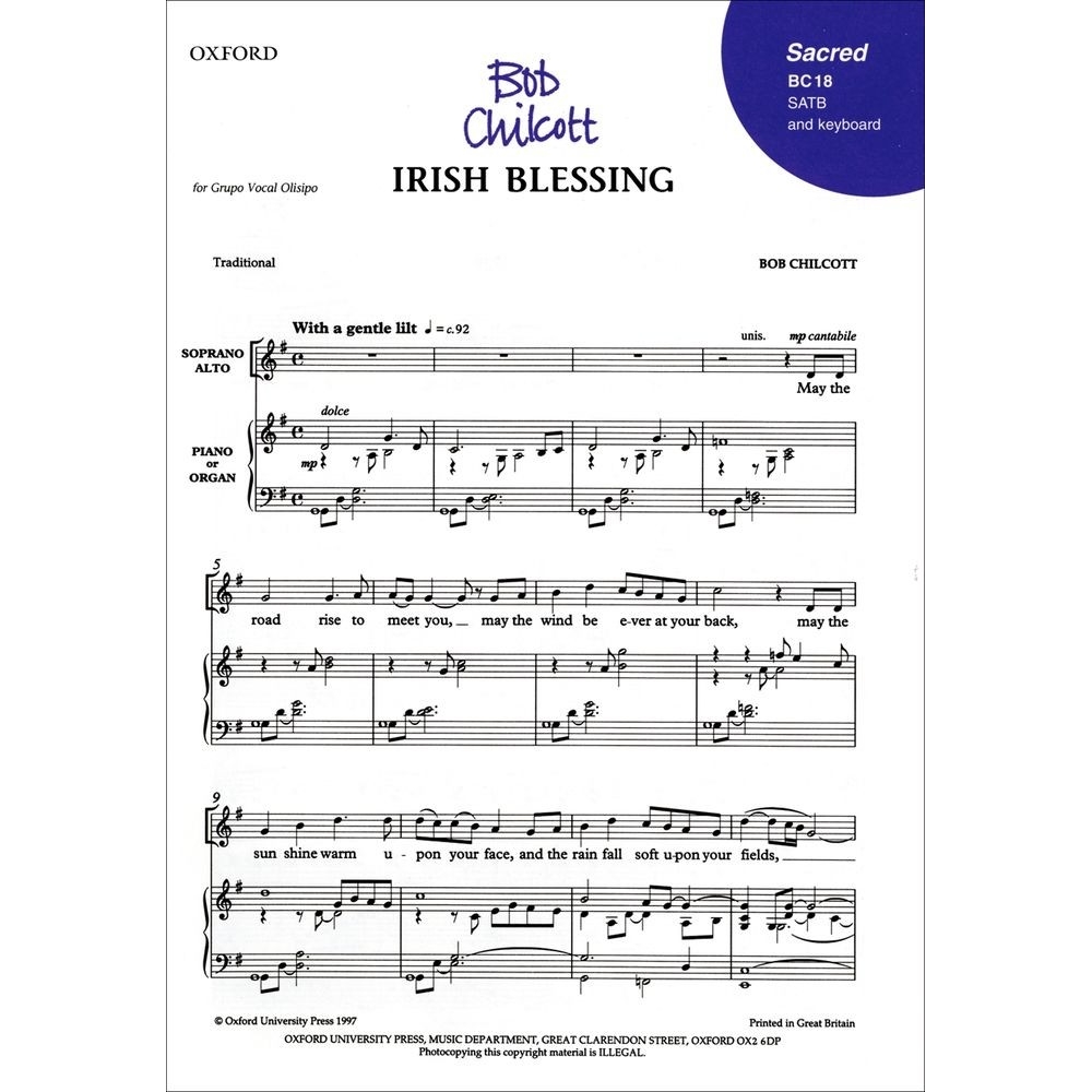 Chilcott, Bob - Irish Blessing