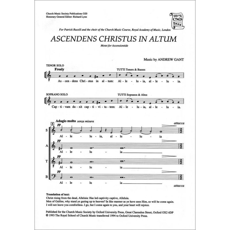 Gant, Andrew - Ascendens Christus in altum