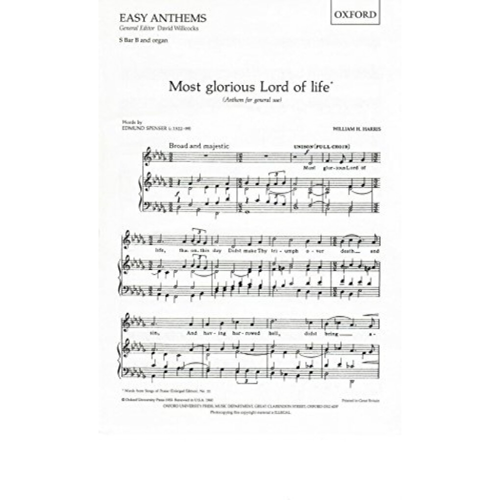 Harris, William H. - Most glorious Lord of life