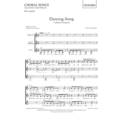 Kodaly, Zoltan - Dancing-Song