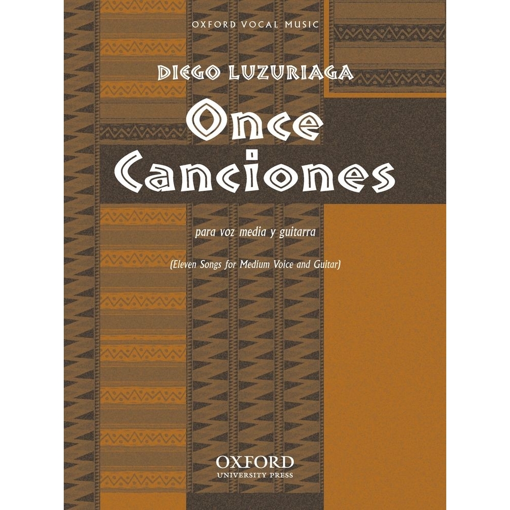 Luzuriaga, Diego - Eleven songs for medium voice and guitar (Once Canciones para voz media y guitarra)