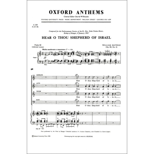 Hear O thou shepherd of...