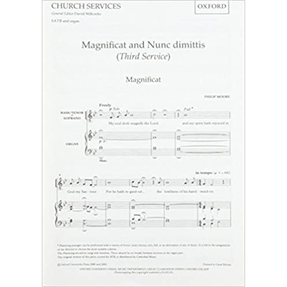 Moore, Philip - Magnificat and Nunc Dimittis (Third Service)