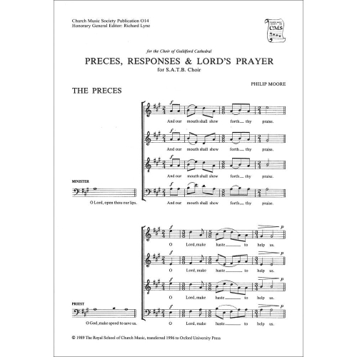 Moore, Philip - Preces and...