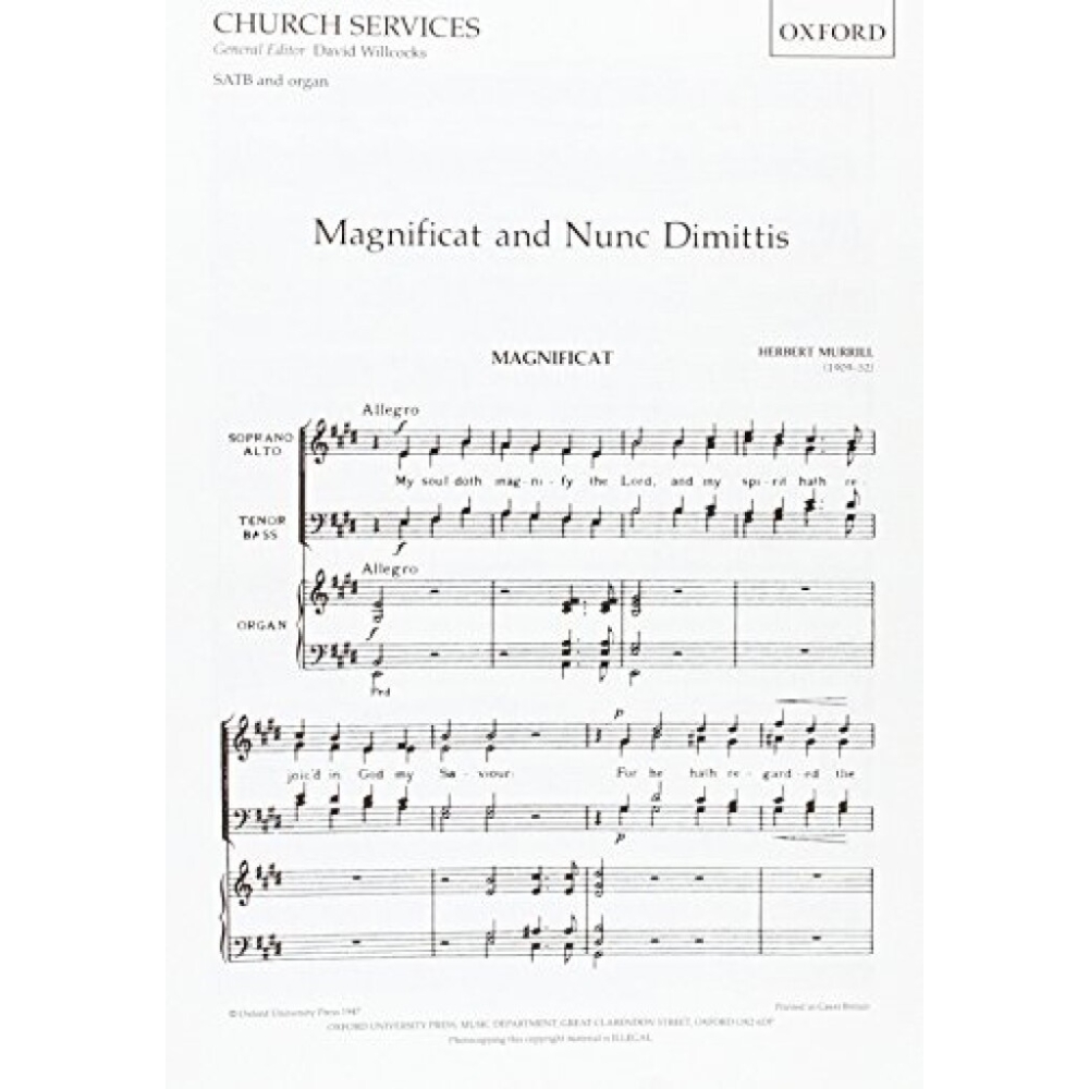 Murrill, Herbert - Magnificat and Nunc Dimittis