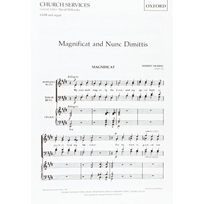Murrill, Herbert - Magnificat and Nunc Dimittis