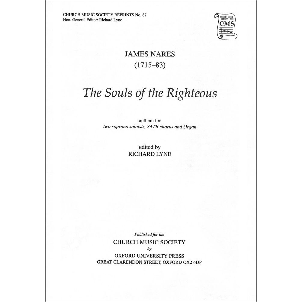Nares, James - The souls of the righteous