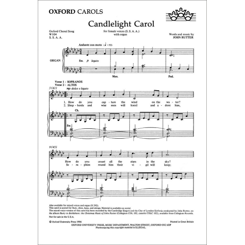 Rutter, John - Candlelight...