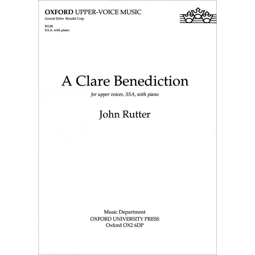 Rutter, John - A Clare Benediction