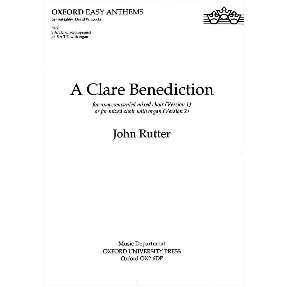 Rutter, John - A Clare Benediction