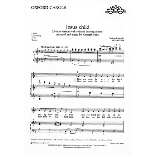 Rutter, John - Jesus Child