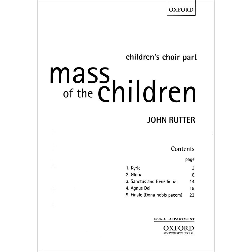 Rutter, John - Mass of the Children