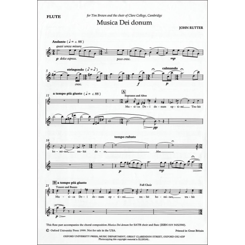Rutter, John - Musica Dei donum