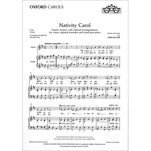 Rutter, John - Nativity Carol