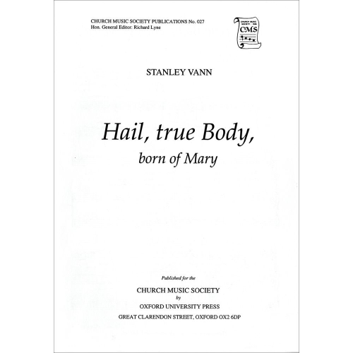 Vann, Stanley - Hail, true...