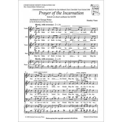Vann, Stanley - Prayer of...