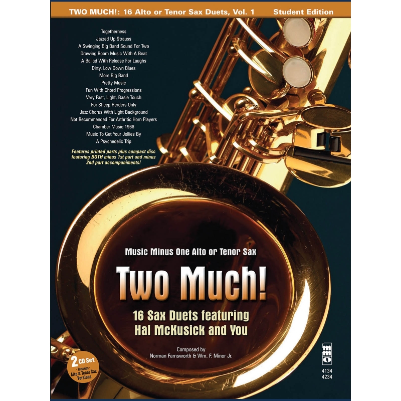 McCusick, Hal - Two Much! 16 Duets for Saxophone