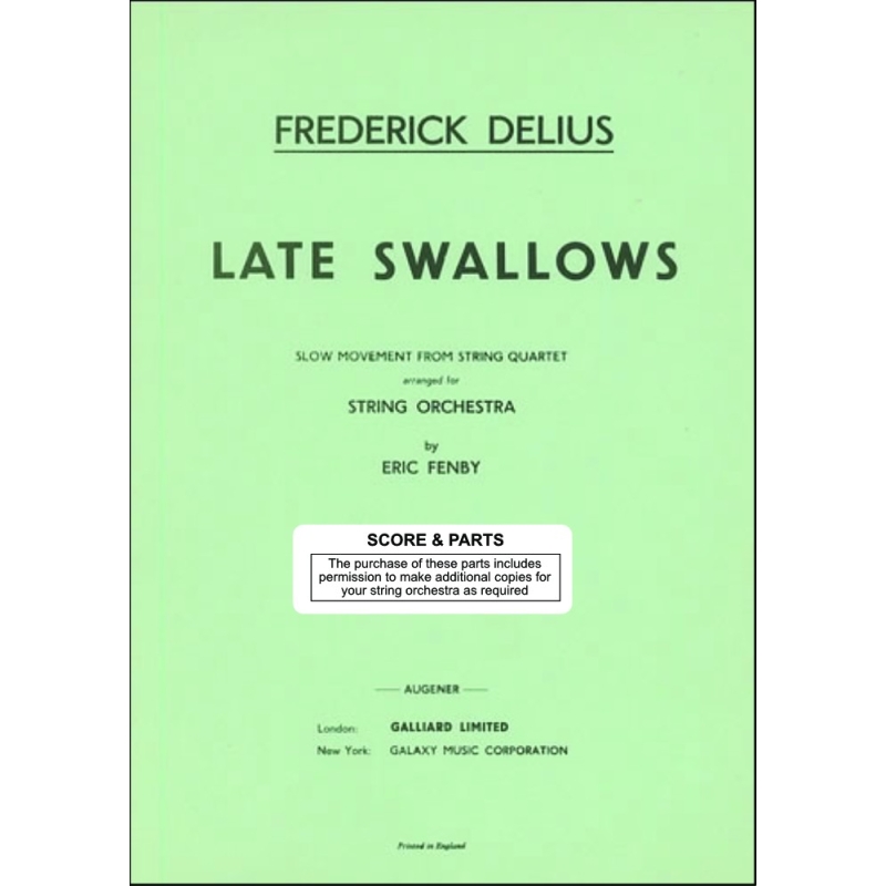 Delius, Frederick - Late Swallows