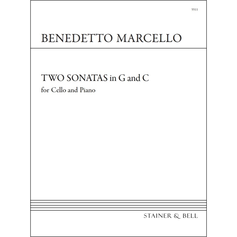 Marcello, Benedetto - Sonatas in G and C for Cello and Piano