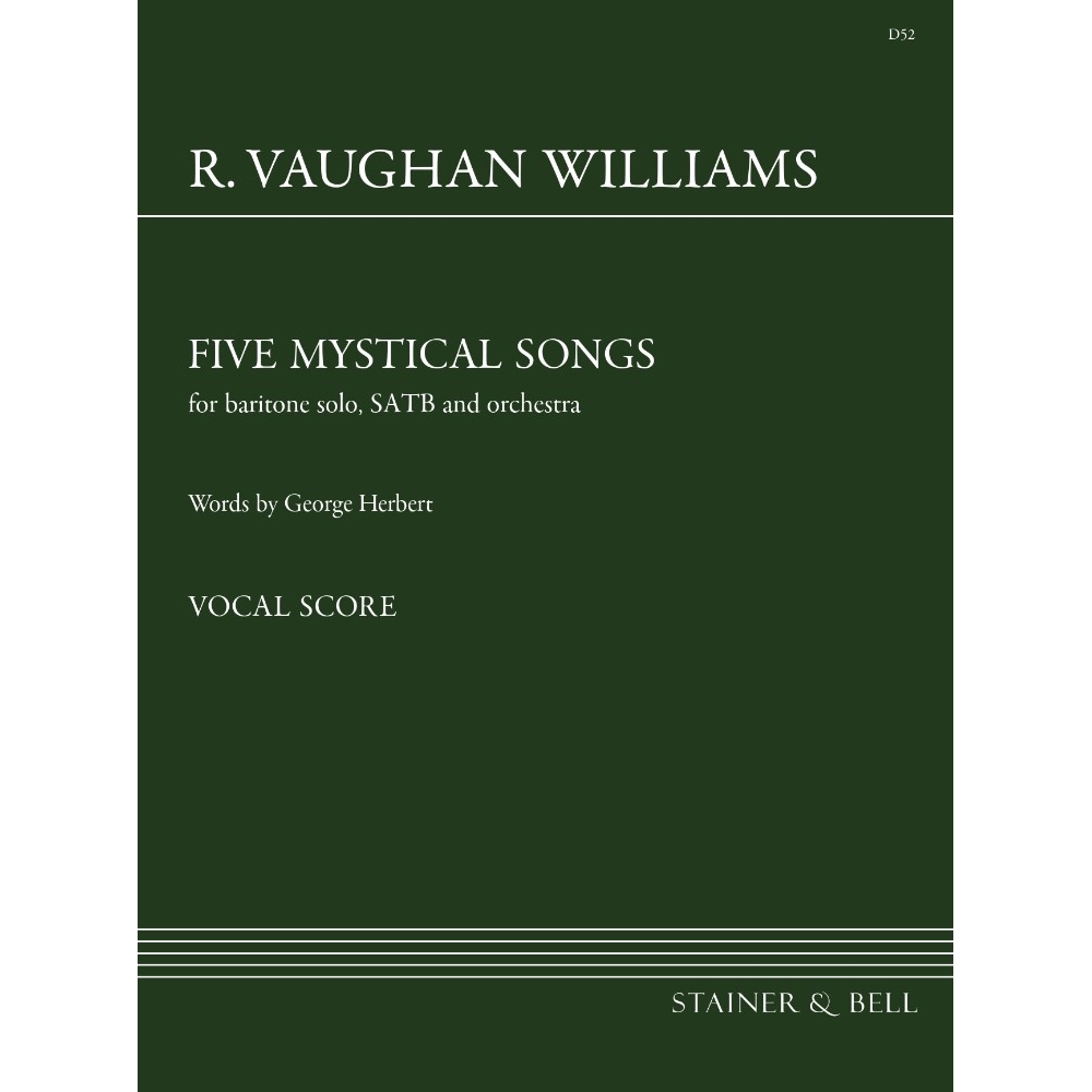 Vaughan Williams, Ralph - Five Mystical Songs. Vocal Score