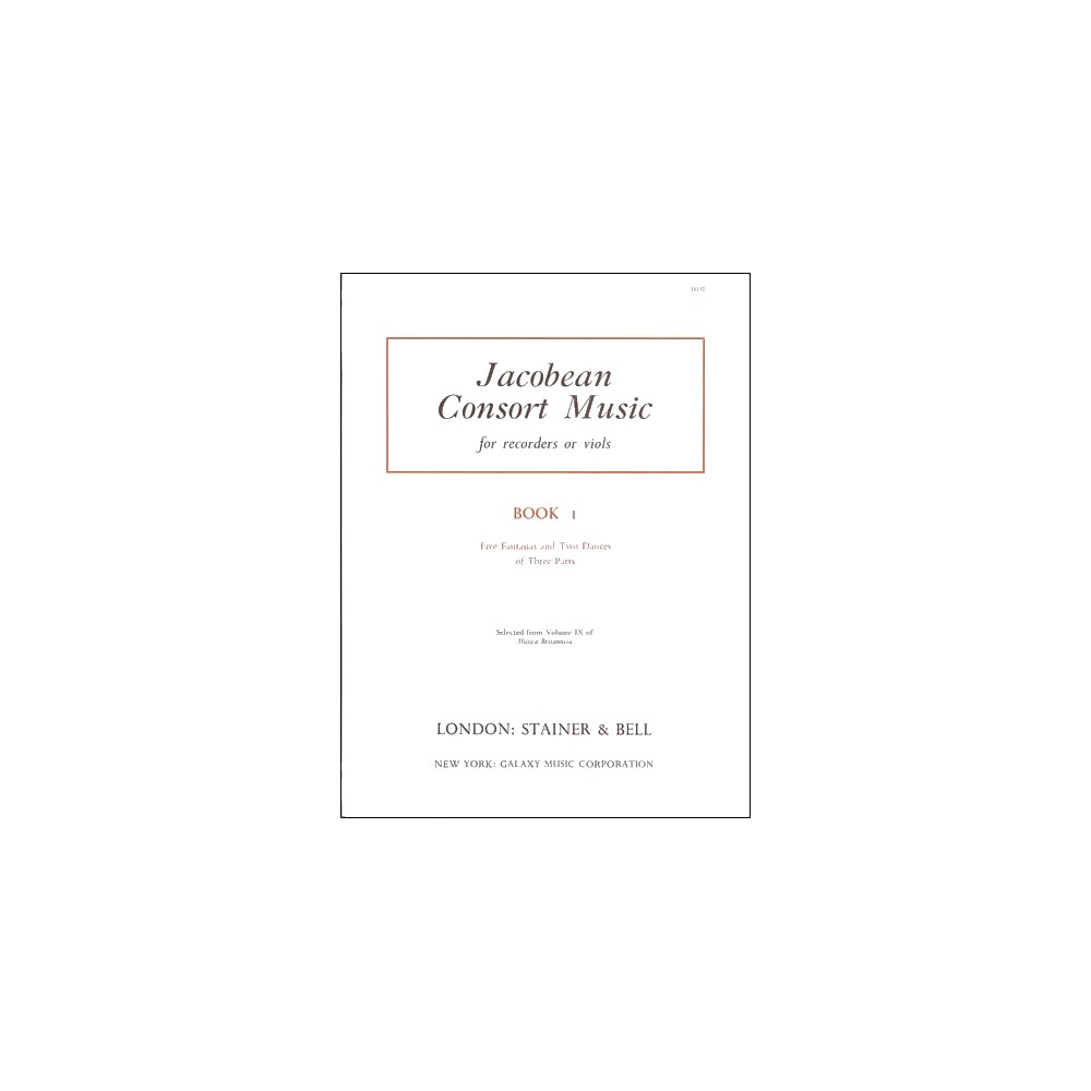 Coates/Dart (ed) - Jacobean Consort Music: Five Fantasias and Two Dances of Three Parts. Treble, Tenor and Bass Viols