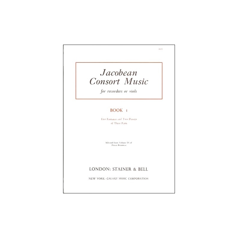 Coates/Dart (ed) - Jacobean Consort Music: Five Fantasias and Two Dances of Three Parts. Treble, Tenor and Bass Viols