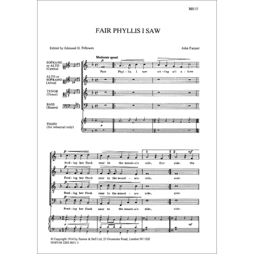 Farmer, John - Fair Phyllis...