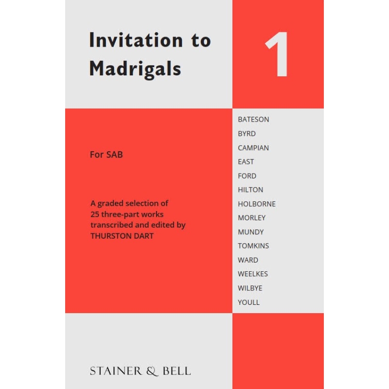 Dart, Thurston (ed) - Invitation to Madrigals Book 1