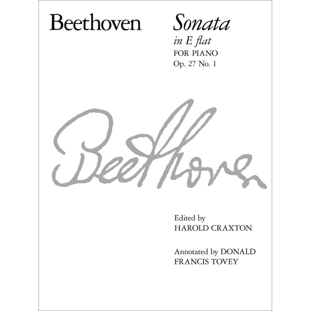 Beethoven, L.v - Piano Sonata in E flat, Op. 27 No. 1