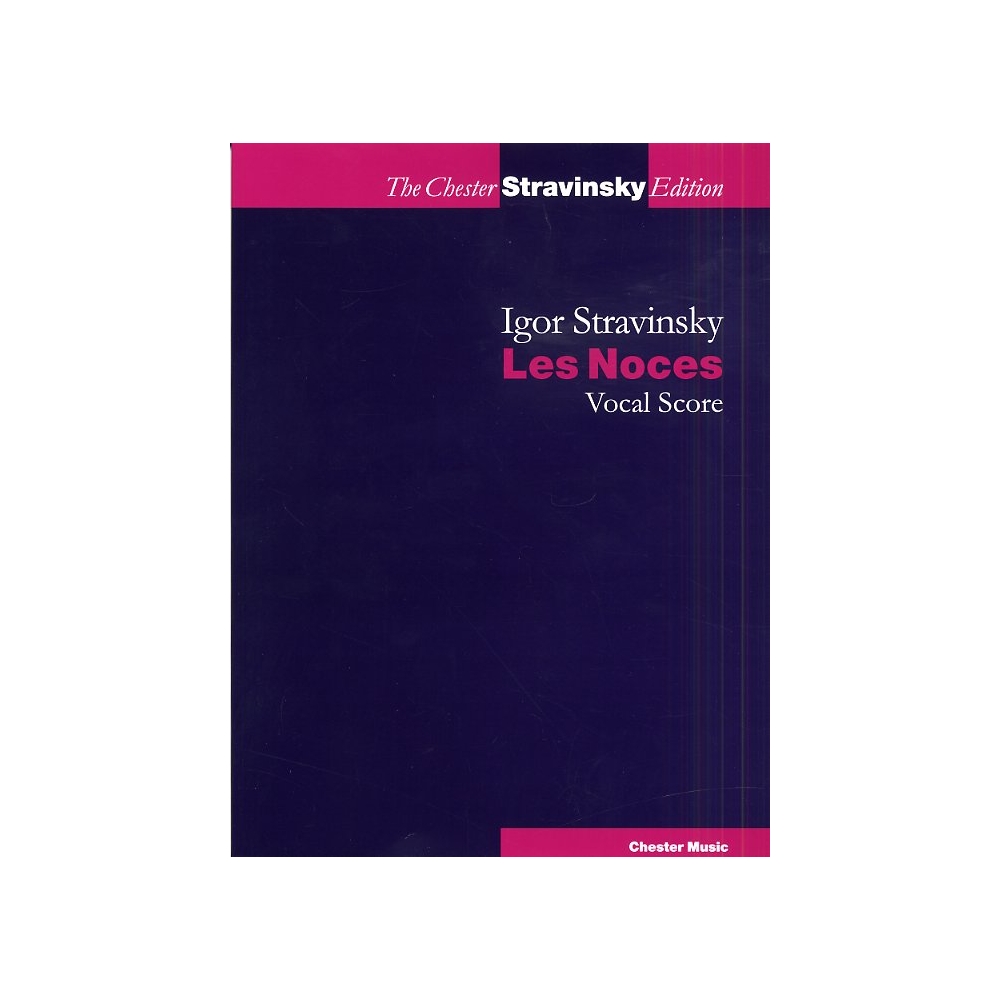 Stravinsky, Igor - Les Noces (Russian / French) Vocal Score