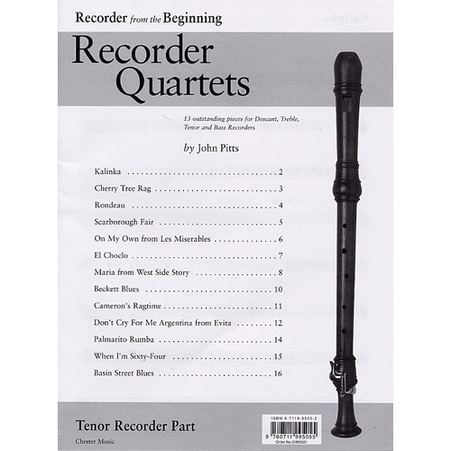 Recorder Quartets: Tenor...