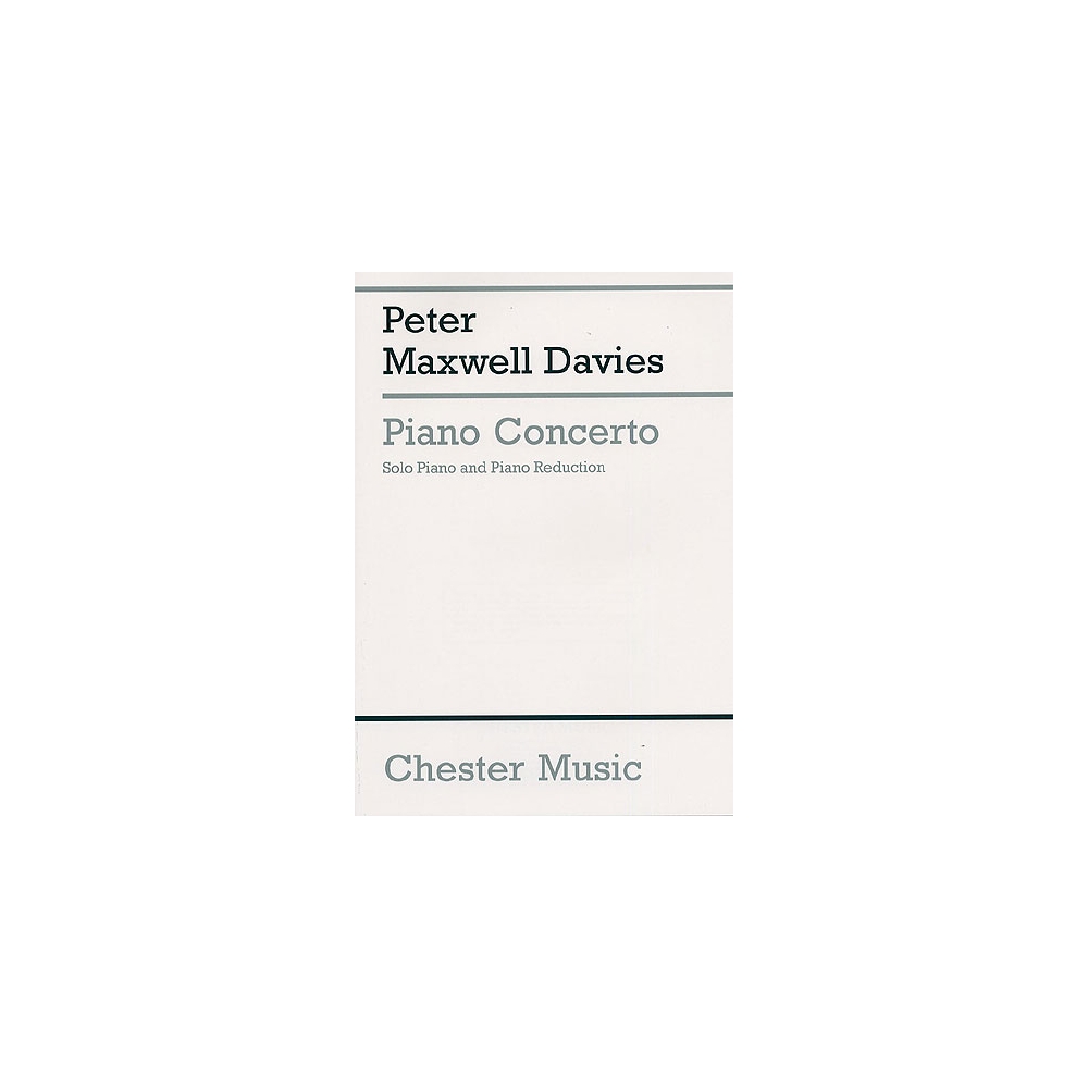 Davies, Peter Maxwell - Piano Concerto (2 Piano Score)