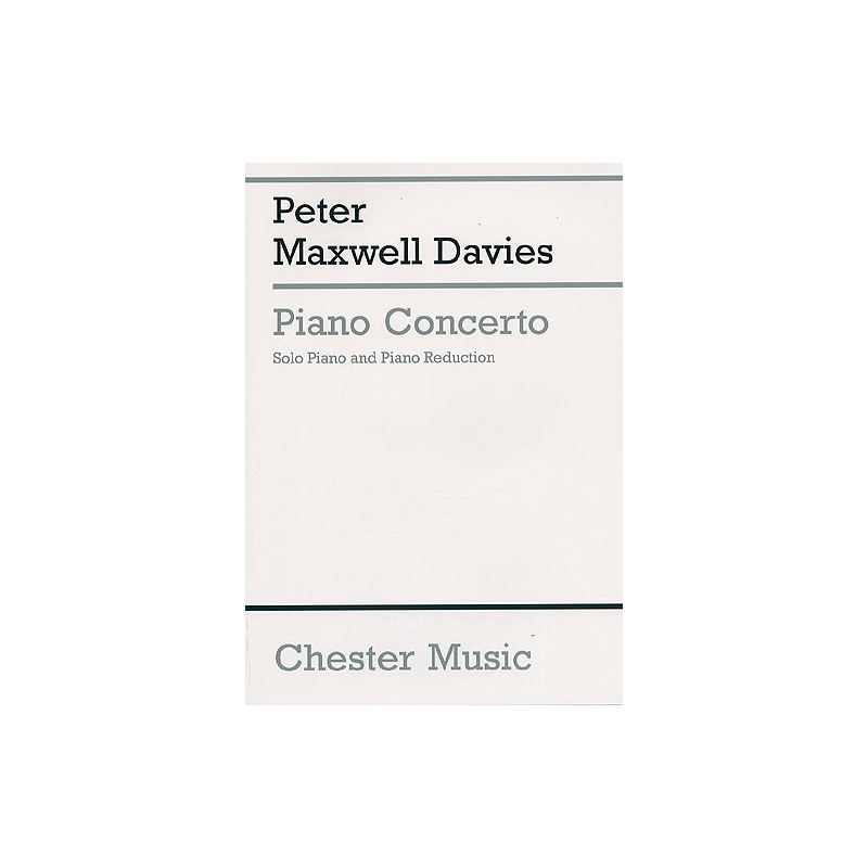 Davies, Peter Maxwell - Piano Concerto (2 Piano Score)