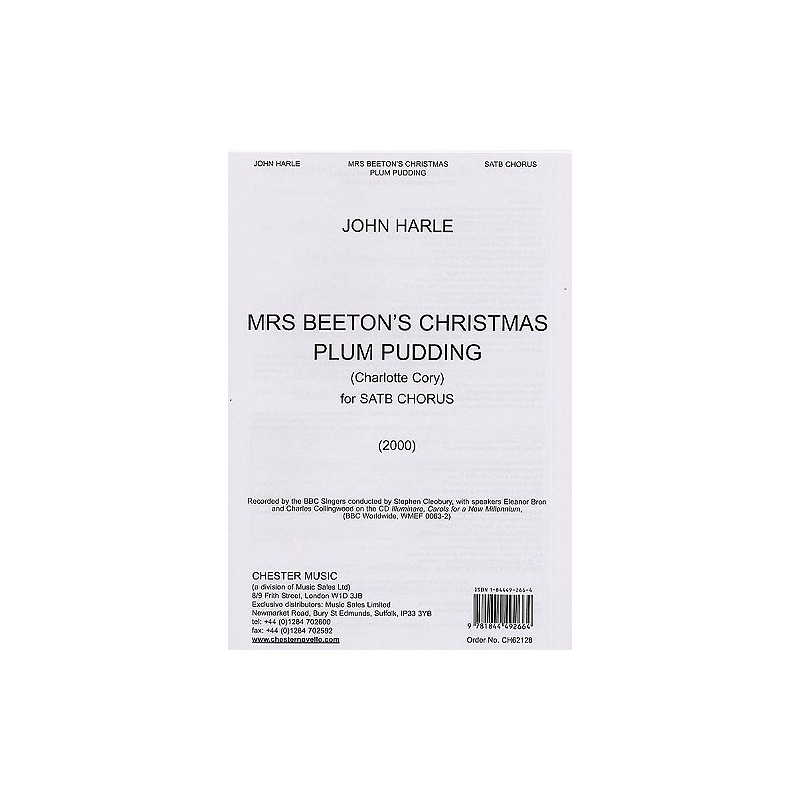 Harle, John - Mrs Beeton's Christmas Plum Pudding