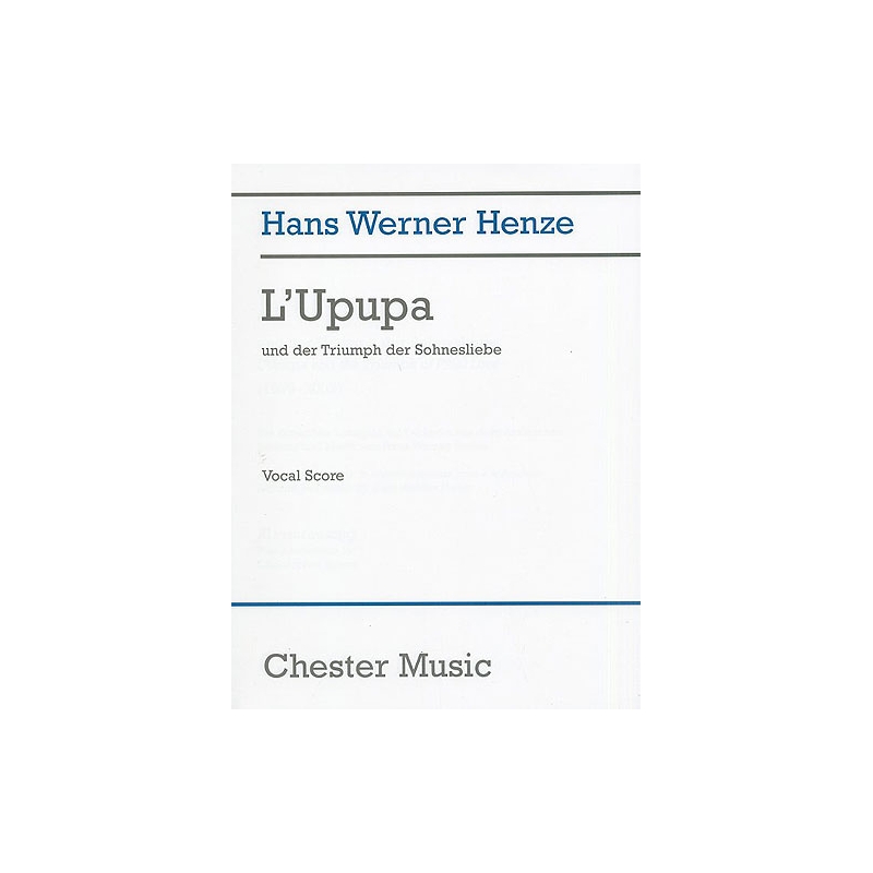 Henze, Hans Werner - L'Upupa Und Der Triumph Der Sohnesliebe