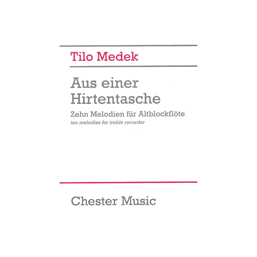 Medek, Tilo - Aus Einer Hirtentasche Für Altblockflöte
