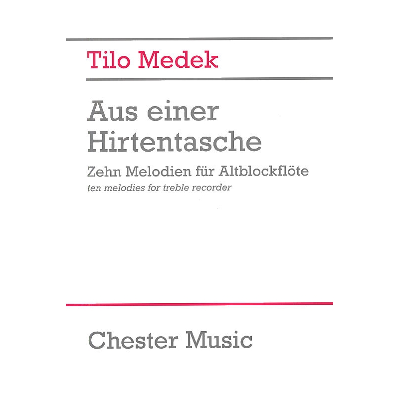 Medek, Tilo - Aus Einer Hirtentasche Für Altblockflöte