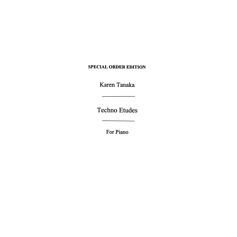 Tanaka, Karen - Techno Etudes