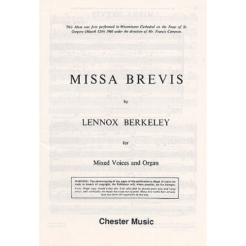 Missa Brevis Op.57...
