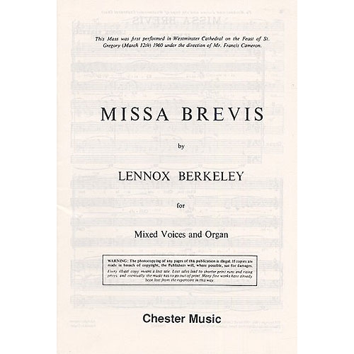 Missa Brevis Op.57 (Original Latin Version)