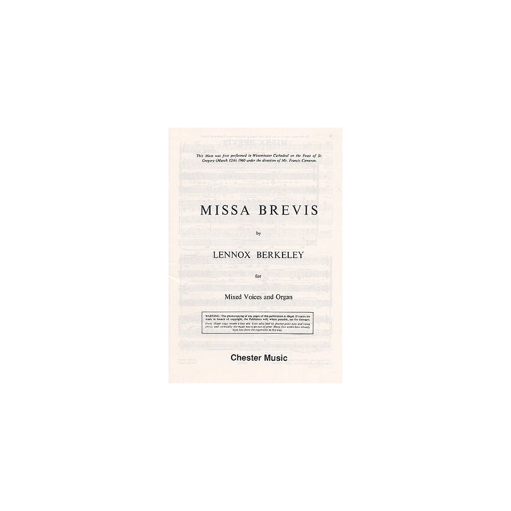 Berkeley, Lennox - Missa Brevis Op.57 (Original Latin Version)