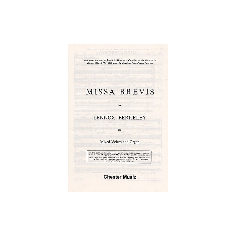 Missa Brevis Op.57 (Original Latin Version)