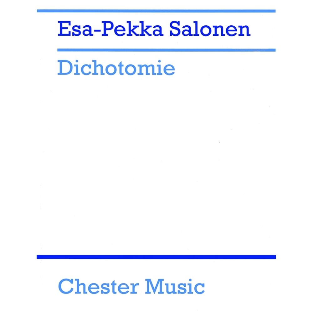 Salonen, Esa-Pekka - Dichotomie Piano Score