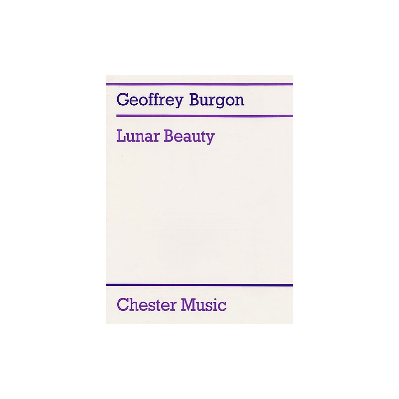 Burgon, Geoffrey - Lunar Beauty (Tenor or Medium Voice/Guitar)