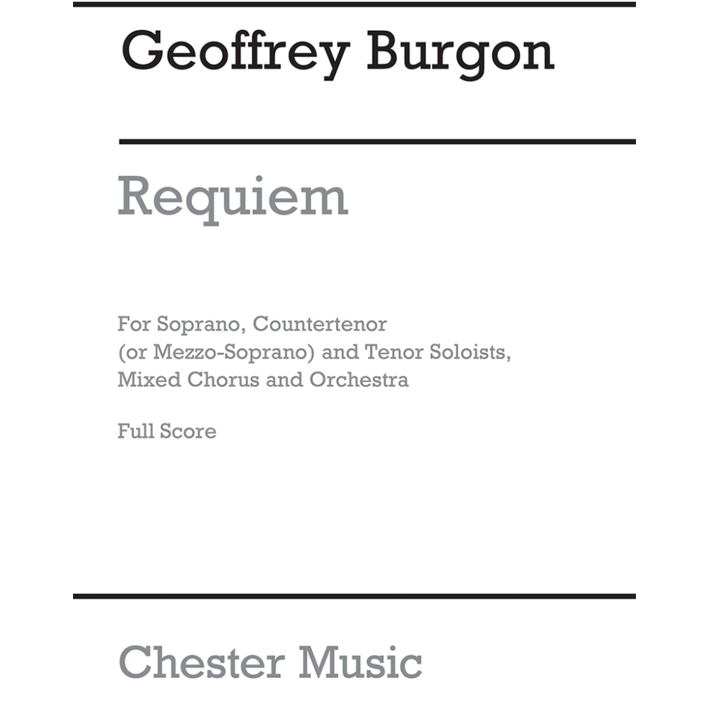 Burgon, Geoffrey - Requiem (Full Score)
