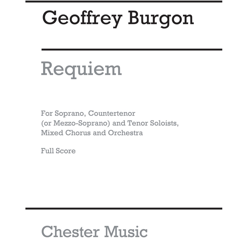 Burgon, Geoffrey - Requiem (Full Score)