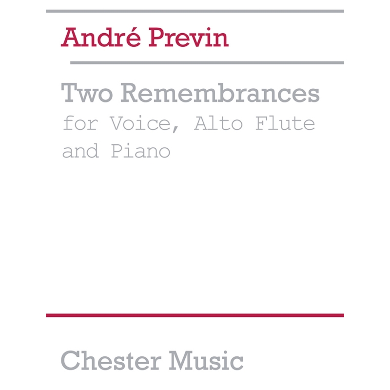 Previn, André - Two Remembrances