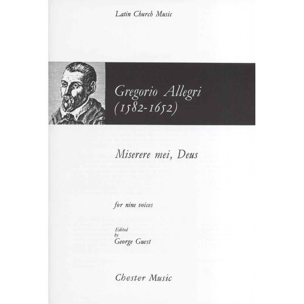 Allegri, Gregorio - Miserere Mei, Deus